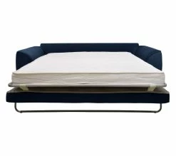 Grosses soldes 🔥 TIME Canapé 3 places convertible SAGA tissu trinity blue 30 👍 -Promos TIME Magasin 3544740026151 VO