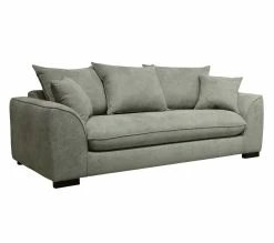 Meilleur prix ⌛ TIME Canapé 3 places convertible SAGA tissu regain zinc 167 😉 -Promos TIME Magasin 3544740026229 Q