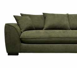 Sortie 😀 TIME Canapé 3 places convertible SAGA tissu regain kaki 156 🛒 -Promos TIME Magasin 3544740026243 A