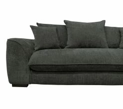 Nouveau 💯 TIME Canapé 3 places convertible SAGA tissu sally anthracite 205 ✔️ -Promos TIME Magasin 3544740026298 A