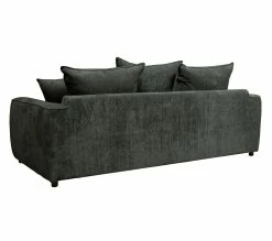 Nouveau 💯 TIME Canapé 3 places convertible SAGA tissu sally anthracite 205 ✔️ -Promos TIME Magasin 3544740026298 R