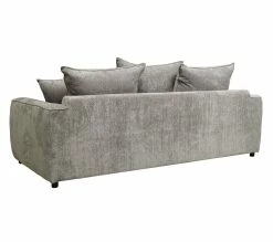 Remise 💯 TIME Canapé 3 places convertible SAGA tissu sally gris clair 616 🔥 -Promos TIME Magasin 3544740026304 R