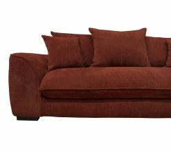 Meilleur prix 🤩 TIME Canapé 3 places convertible SAGA tissu sally bordeaux 9 🧨 -Promos TIME Magasin 3544740026311 A