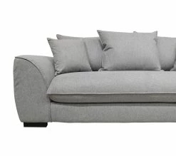 Offres ❤️ TIME Canapé 3 places SAGA tissu polaris grey 18 👍 -Promos TIME Magasin 3544740026359 A