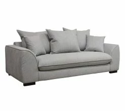 Offres ❤️ TIME Canapé 3 places SAGA tissu polaris grey 18 👍 -Promos TIME Magasin 3544740026359 Q