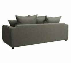 Nouveau 👍 TIME Canapé 3 places SAGA tissu polaris graphite 20 🌟 -Promos TIME Magasin 3544740026366 R