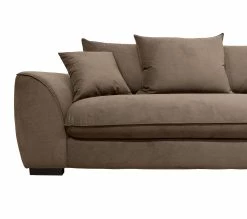 Sortie ✔️ TIME Canapé 3 places SAGA tissu trinity cacao 6 🔥 -Promos TIME Magasin 3544740026380 A