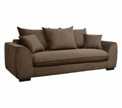 Sortie ✔️ TIME Canapé 3 places SAGA tissu trinity cacao 6 🔥 -Promos TIME Magasin 3544740026380 Q