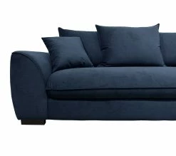 Bon marché 😀 TIME Canapé 3 places SAGA tissu trinity blue 30 ⭐ -Promos TIME Magasin 3544740026427 A