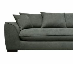 Meilleure vente 🎁 TIME Canapé 3 places SAGA tissu regain anthracite 67 😍 -Promos TIME Magasin 3544740026489 A