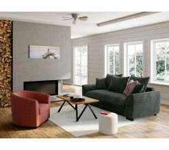 Meilleure vente 🎁 TIME Canapé 3 places SAGA tissu regain anthracite 67 😍