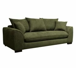 Nouveau 👍 TIME Canapé 3 places SAGA tissu regain hunter 156 🔔 -Promos TIME Magasin 3544740026519 Q