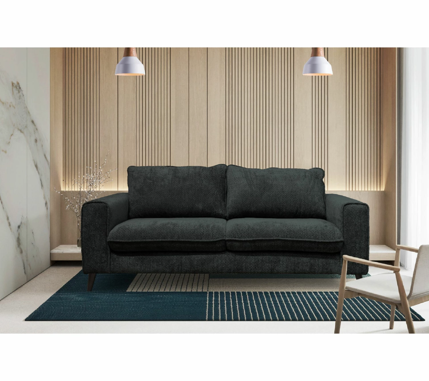 Coupon 🛒 TIME Canapé 3 places semi express ARTHUR tissu sally nuit col 21 😀 3 Coupon 🛒 TIME Canapé 3 places semi express ARTHUR tissu sally nuit col 21 😀