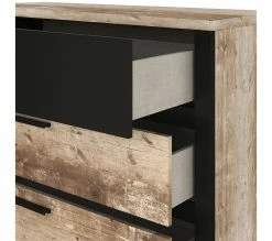 Bon marché 😉 TIME Commode 3 tiroirs DISTRICT imitation chêne et noir 🎉 12 Bon marché 😉 TIME Commode 3 tiroirs DISTRICT imitation chêne et noir 🎉 -Promos TIME Magasin 3605095772848 D