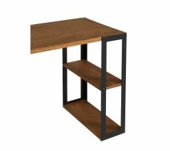 Coupon ❤️ TIME Bureau WINSTON ciré coloris chêne et noir 🧨 -Promos TIME Magasin 3609130013316 D