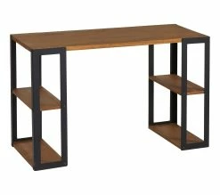 Coupon ❤️ TIME Bureau WINSTON ciré coloris chêne et noir 🧨 -Promos TIME Magasin 3609130013316 Q