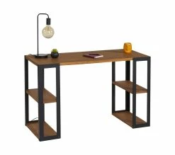 Coupon ❤️ TIME Bureau WINSTON ciré coloris chêne et noir 🧨 -Promos TIME Magasin 3609130013316 Z3