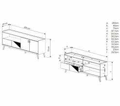 Meilleure affaire 🎉 TIME Meuble TV L.200 cm CLAUDIA pin massif foncé ⭐ 19 Meilleure affaire 🎉 TIME Meuble TV L.200 cm CLAUDIA pin massif foncé ⭐ -Promos TIME Magasin 3609130013743 Z1