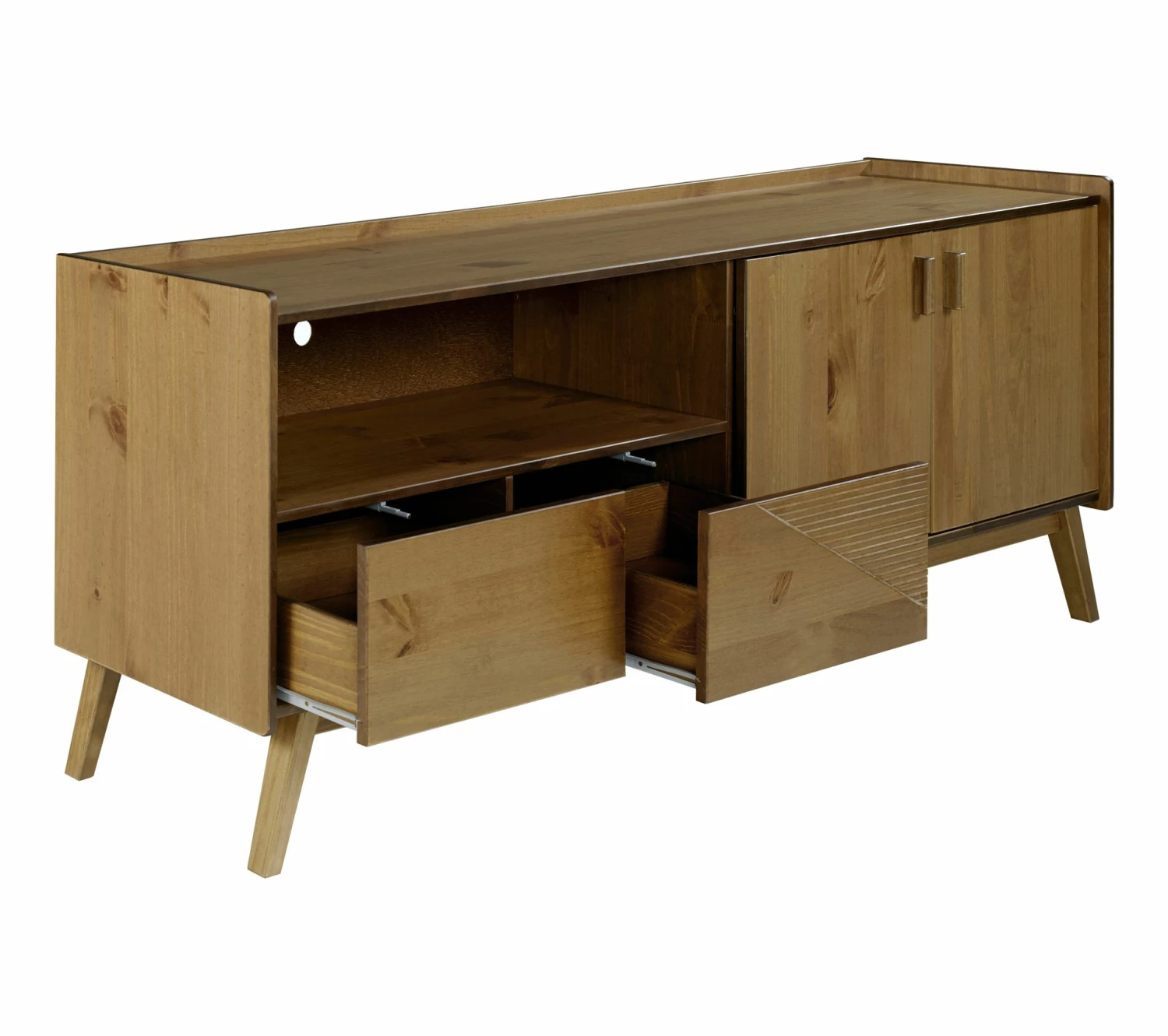 Meilleure affaire 🎉 TIME Meuble TV L.200 cm CLAUDIA pin massif foncé ⭐ 10 Meilleure affaire 🎉 TIME Meuble TV L.200 cm CLAUDIA pin massif foncé ⭐ – Image 8