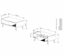 Meilleure vente ✨ TIME Table basse CLAUDIA pin massif foncé ✨ 19 Meilleure vente ✨ TIME Table basse CLAUDIA pin massif foncé ✨ -Promos TIME Magasin 3609130013750 Z1