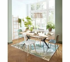 Sortie ✔️ TIME Table L.180 EMELINE chêne massif /métal noir 🌟 -Promos TIME Magasin 3877000686490 AMB2