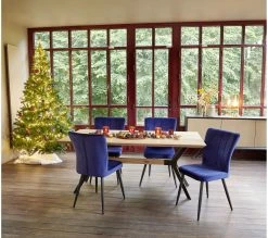 Sortie ✔️ TIME Table L.180 EMELINE chêne massif /métal noir 🌟 -Promos TIME Magasin 3877000686490 AMB5