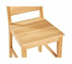 Remise 👍 TIME Chaise EMMA chêne massif ⌛ -Promos TIME Magasin 3877000686513 D