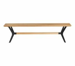 Tout neuf 🎉 TIME Banc L.180 EMELINE chêne massif /métal noir 😍