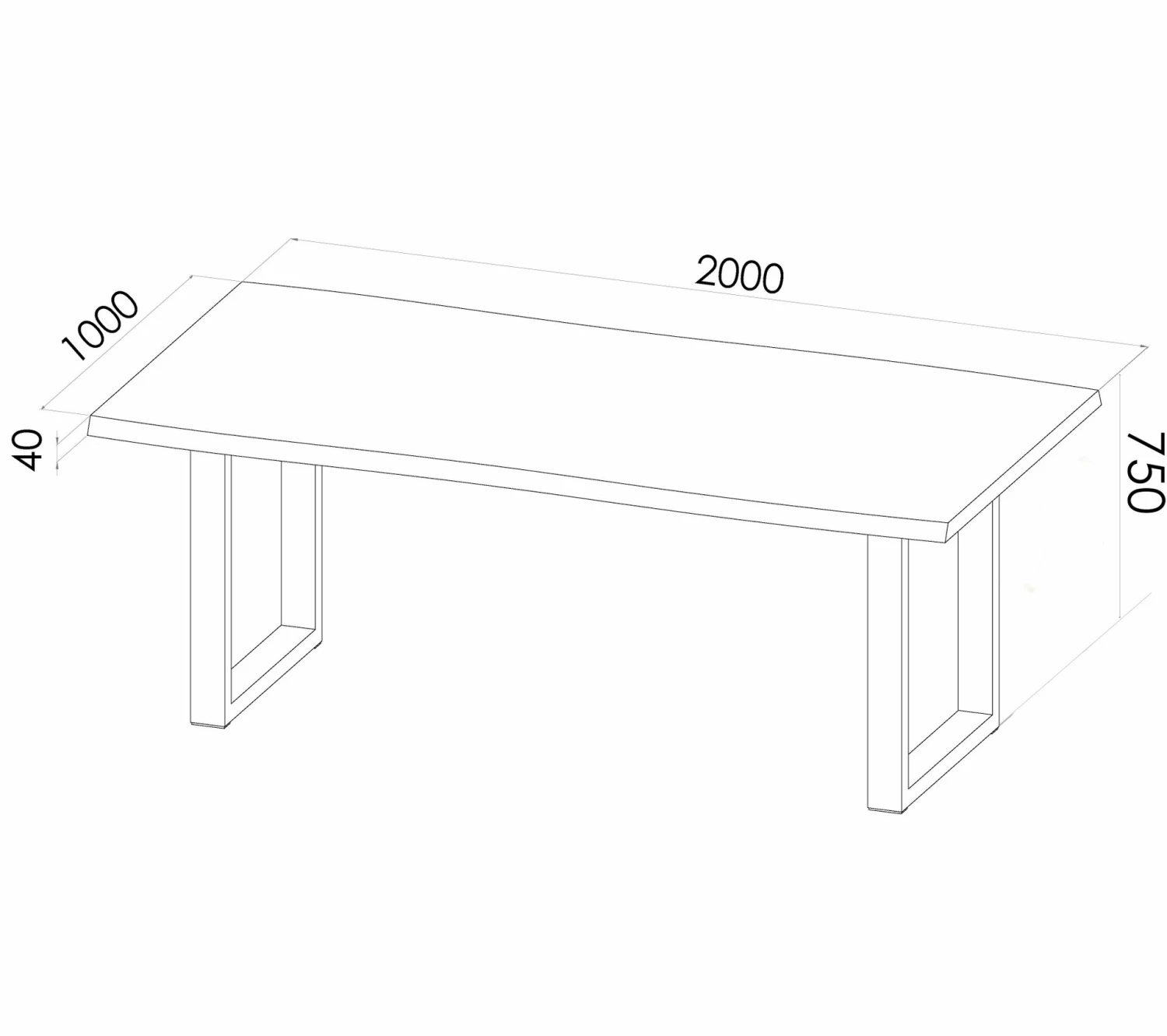 Vente flash 🥰 TIME Table rectangulaire L.200 cm EMMA en chêne massif ⭐ 10 Vente flash 🥰 TIME Table rectangulaire L.200 cm EMMA en chêne massif ⭐ – Image 8