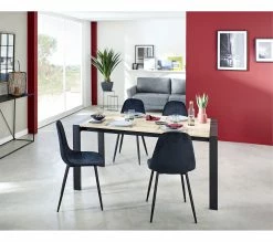 Coupon 💯 TIME Table L.160/240 + allonges CAMDEN Chêne sonoma/noir 👍 -Promos TIME Magasin 4894223191159 AMB8