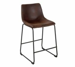 Tout neuf 🧨 TIME Tabouret de bar H.61 ROMANE Marron vintage 🎉 -Promos TIME Magasin 4894223196437 Q