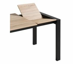 Grosses soldes 🎁 TIME Table L.120/160 + allonge CAMDEN Chêne sonoma/noir 🔥 -Promos TIME Magasin 4894223204736 A