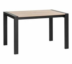 Grosses soldes 🎁 TIME Table L.120/160 + allonge CAMDEN Chêne sonoma/noir 🔥 -Promos TIME Magasin 4894223204736 Q