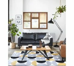 Budget 🎁 TIME Table basse industrielle ANDREA Imitation chêne/noir ❤️