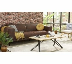 Budget 🎁 TIME Table basse industrielle ANDREA Imitation chêne/noir ❤️ -Promos TIME Magasin 4894223206921 AMB9 175494