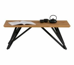 Budget 🎁 TIME Table basse industrielle ANDREA Imitation chêne/noir ❤️ -Promos TIME Magasin 4894223206921 Z2