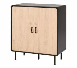 Bon marché 🥰 TIME Rangement 2 portes Sixties imitation chêne et noir 🎁 18 Bon marché 🥰 TIME Rangement 2 portes Sixties imitation chêne et noir 🎁 -Promos TIME Magasin 4894223211840 P