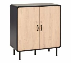 Bon marché 🥰 TIME Rangement 2 portes Sixties imitation chêne et noir 🎁 17 Bon marché 🥰 TIME Rangement 2 portes Sixties imitation chêne et noir 🎁 -Promos TIME Magasin 4894223211840 Q