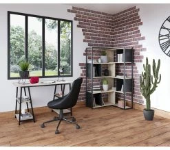 Remise 🔥 TIME Séparation dangle extensible SLIDE Imitation chêne et noir 🔥