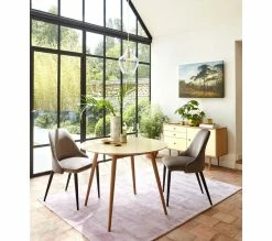 Acheter ❤️ TIME Chaise velours MARINETTE Taupe 😀