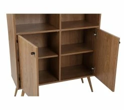 Meilleure vente 🎉 TIME Bibliothèque 2 portes COLUMBUS Imitation chêne 🔔 -Promos TIME Magasin 4894223220309 A