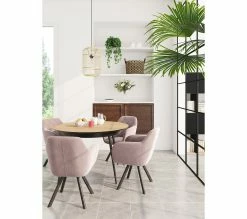 Sortie 🔥 TIME Table ronde D.118/148 CELINE imitation chêne/ noir ⭐