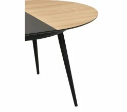 Sortie 🔥 TIME Table ronde D.118/148 CELINE imitation chêne/ noir ⭐ -Promos TIME Magasin 4894223221450 D