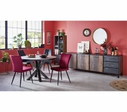 Sortie 🎉 TIME Chaise ESTHER Bi-color noir nuit/marron ❤️ -Promos TIME Magasin 4894223221665 AMB9 163256