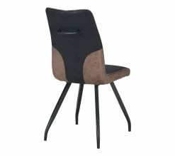 Sortie 🎉 TIME Chaise ESTHER Bi-color noir nuit/marron ❤️ -Promos TIME Magasin 4894223221665 Z4