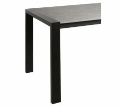 Tout neuf 🔥 TIME Table L.160/240 + allonges CAMDEN imitation béton/ noir 🧨 -Promos TIME Magasin 4894223222846 A