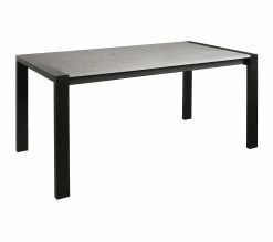 Tout neuf 🔥 TIME Table L.160/240 + allonges CAMDEN imitation béton/ noir 🧨 -Promos TIME Magasin 4894223222846 Q