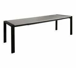 Tout neuf 🔥 TIME Table L.160/240 + allonges CAMDEN imitation béton/ noir 🧨 -Promos TIME Magasin 4894223222846 Z2