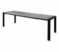 Tout neuf 🔥 TIME Table L.160/240 + allonges CAMDEN imitation béton/ noir 🧨 -Promos TIME Magasin 4894223222846 Z3