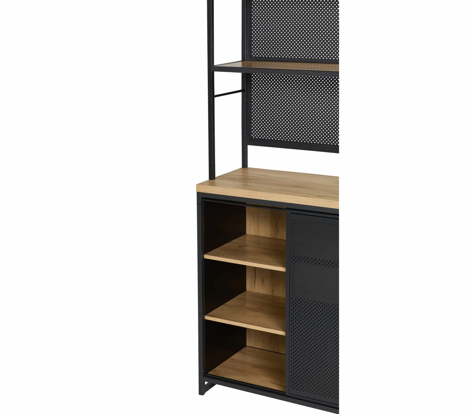 Grosses soldes ⌛ TIME Buffet haut 180 cm BOSTON noir chêne 🌟 6 Grosses soldes ⌛ TIME Buffet haut 180 cm BOSTON noir chêne 🌟 – Image 6